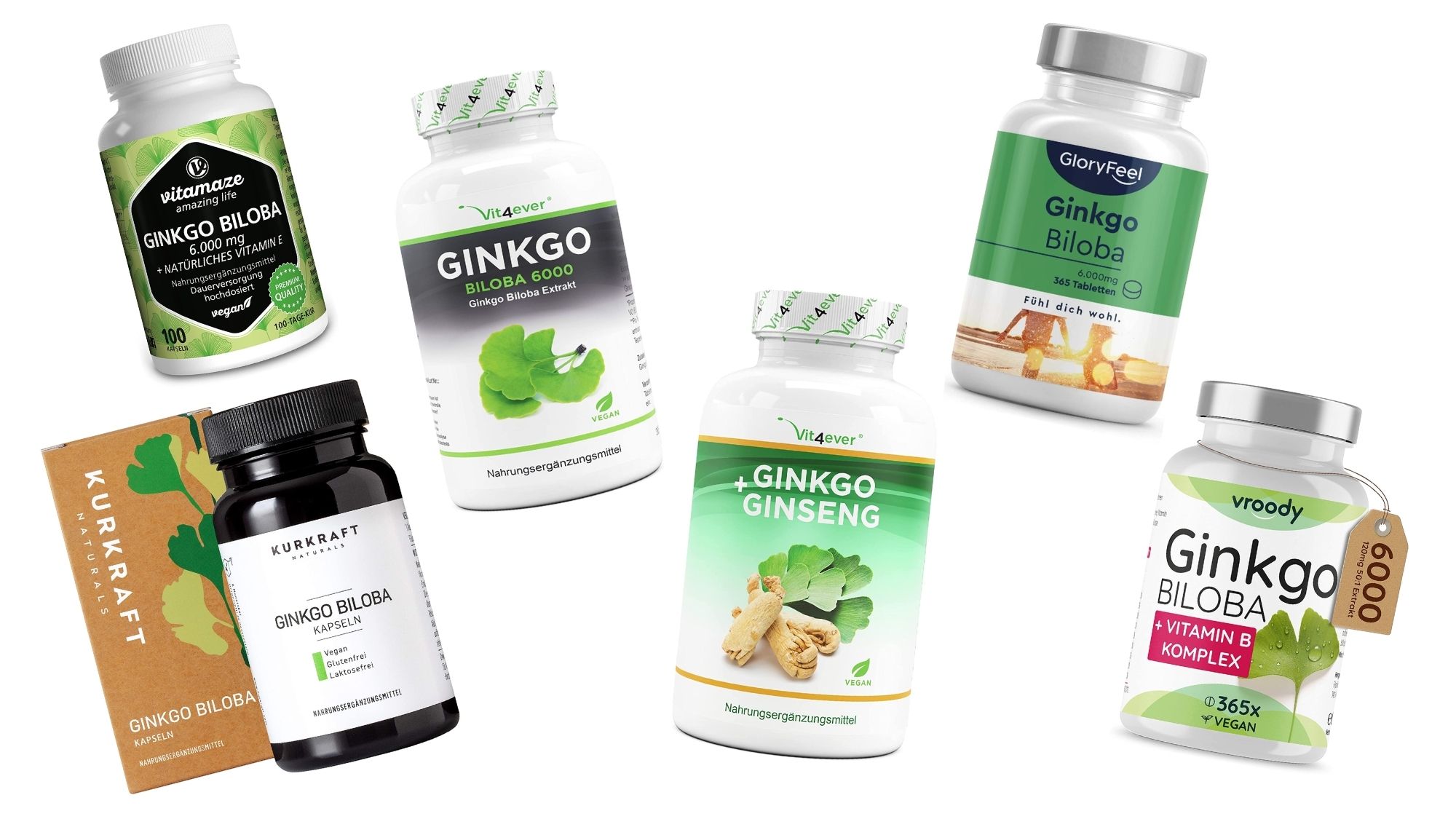 Ginkgo Biloba-Produkte