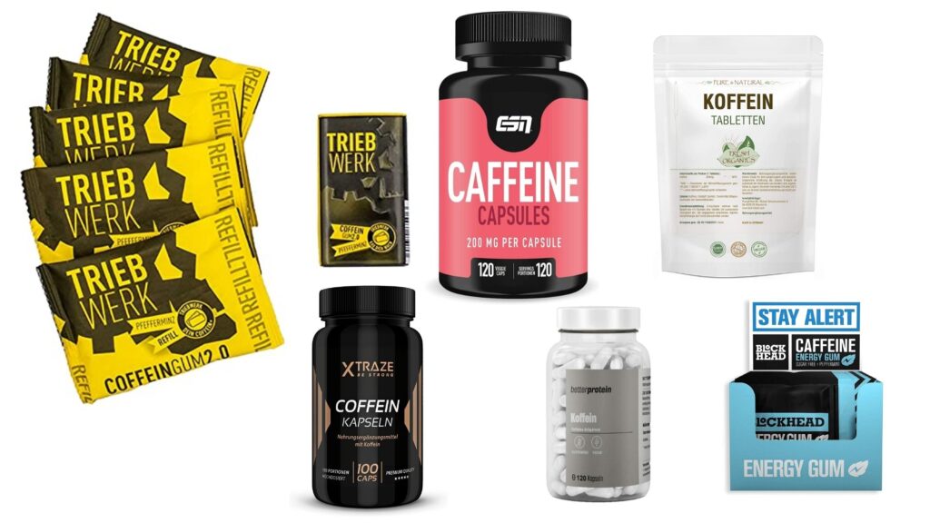 no Pulver KOFFEIN 500 Tabletten echte 200mg Coffein rein Diät Energy Booster 